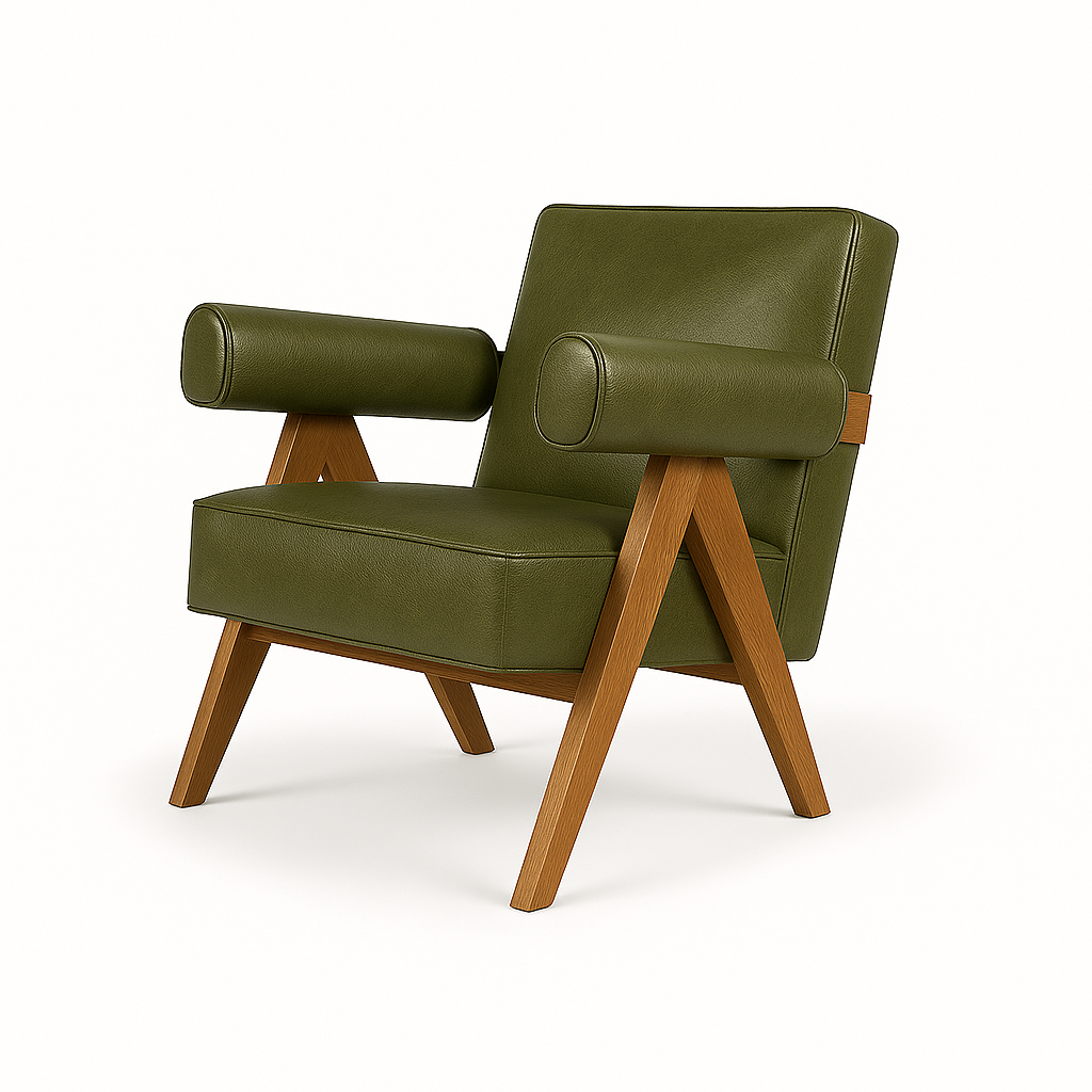 Fotoliu piele VERDE | model DANTE