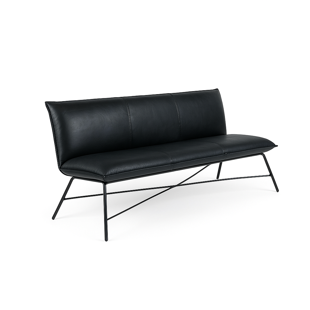 Bancheta piele FLIP culoare NEGRU