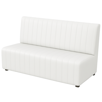 Bancheta piele LUIGI culoare ALB