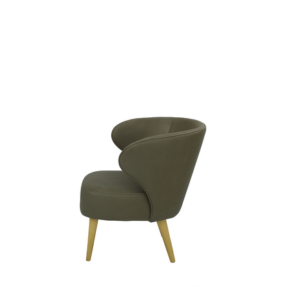 Fotoliu piele NEAGRA | model CAPRICE