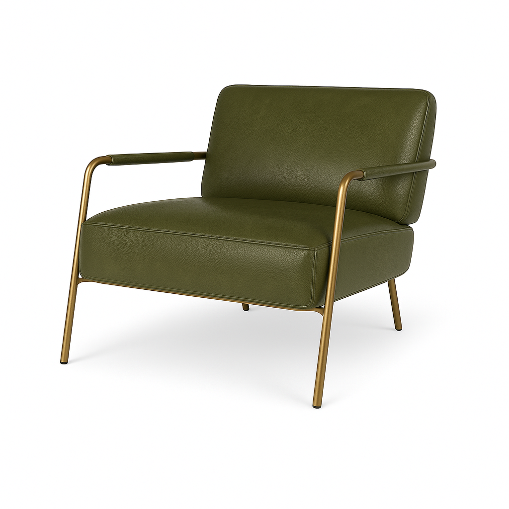 Fotoliu piele VERDE | model RUSO