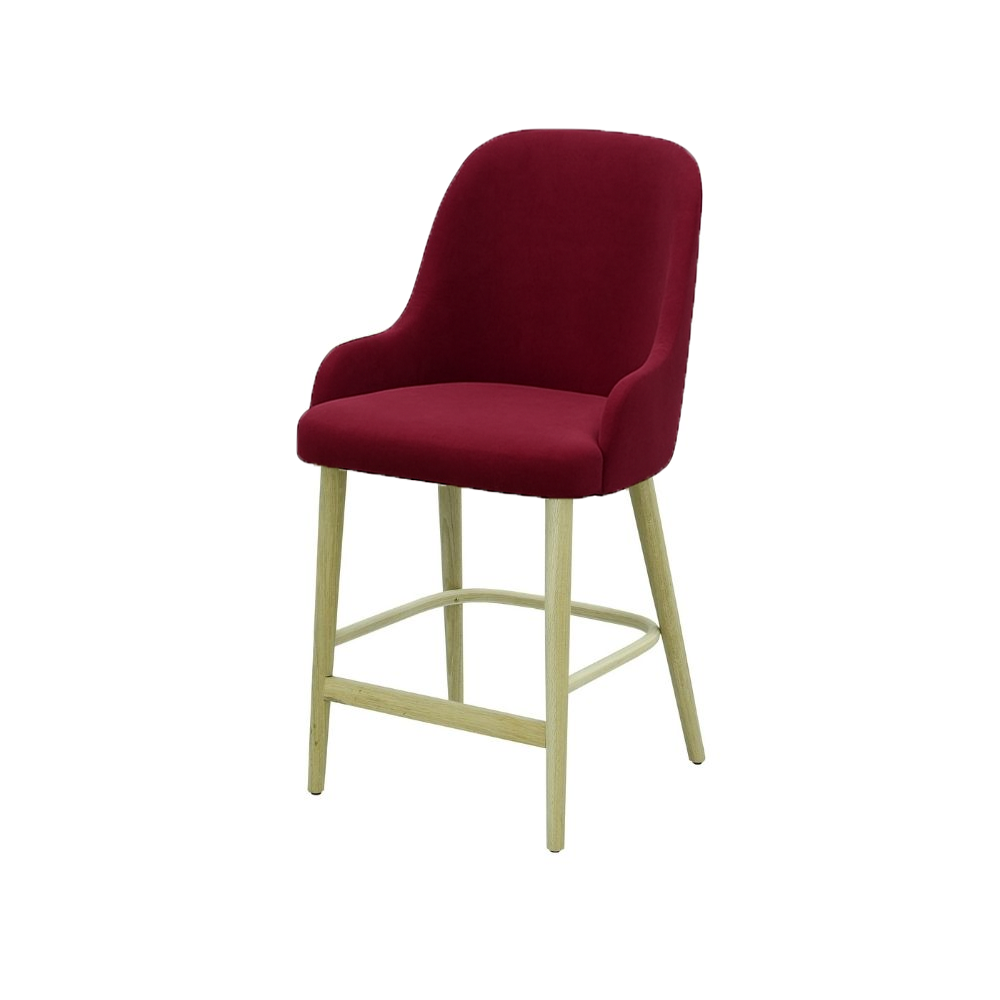 Scaun bar catifea BORDO | model ROCCO