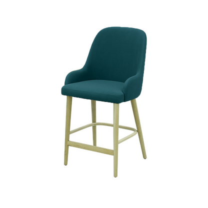 Scaun bar catifea ALBASTRA | model ROCCO