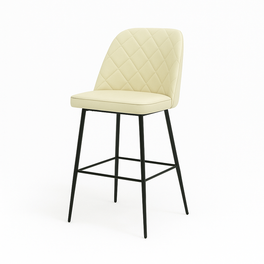 Scaun bar piele naturala BEJ | model FOX