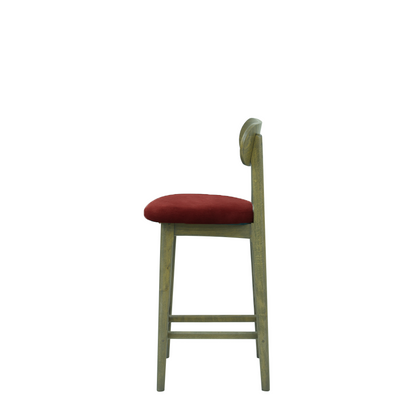 Scaun bar catifea VERDE | model CLEO