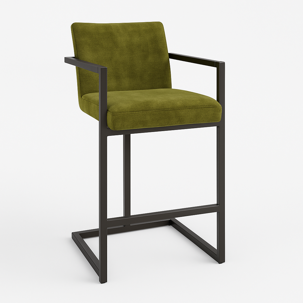Scaun bar catifea VERDE model FLEET
