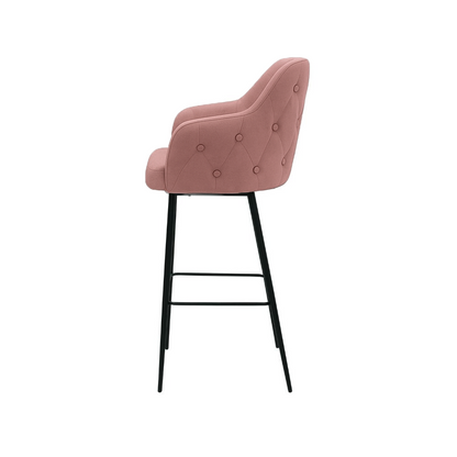 Scaun bar catifea GALBENA | model TEONA