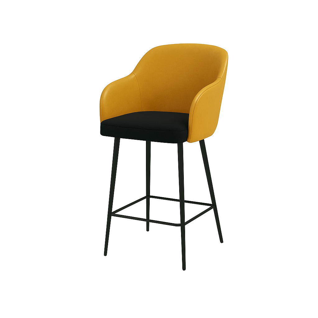 Scaun bar piele BEJ | model ALEX