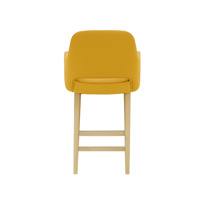 Scaun bar piele GALBENA | model APRIL
