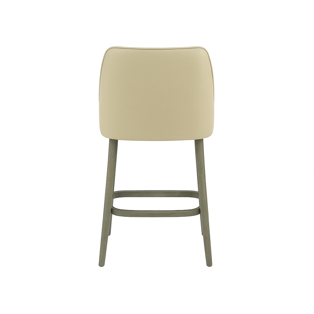 Scaun bar piele VERDE | model GINA