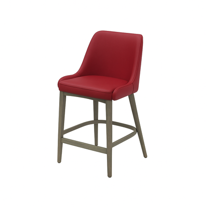 Scaun bar piele GALBENA | model GINA