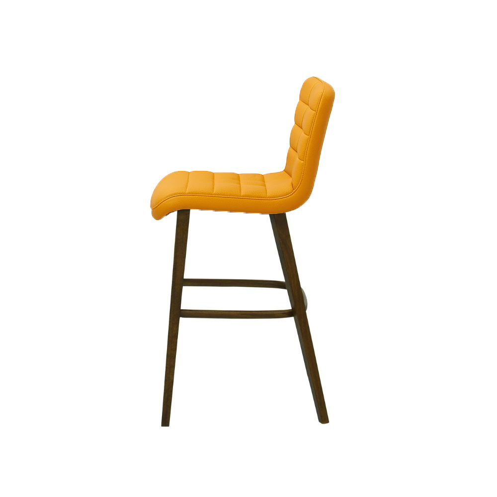 Scaun bar piele naturala ALBASTRA | model RIGA