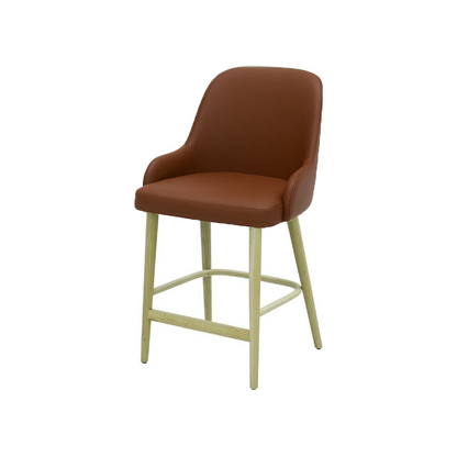 Scaun bar piele VERDE | model ROCCO