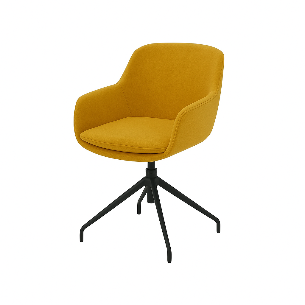 Scaun catifea GALBENA | model FEBE