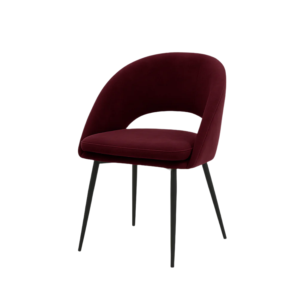 Scaun catifea GALBENA | model LAVA