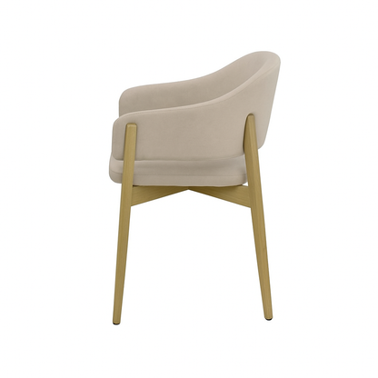 Scaun catifea GALBENA | model ALMA