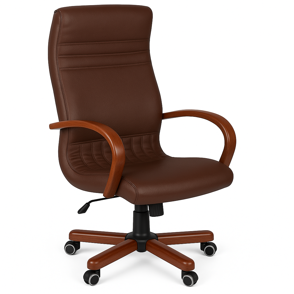 Scaun birou piele ALBASTRA | model GOLD P