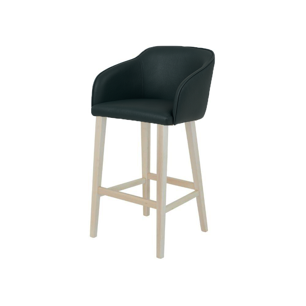 Scaun bar piele naturala MARO | model CROCO