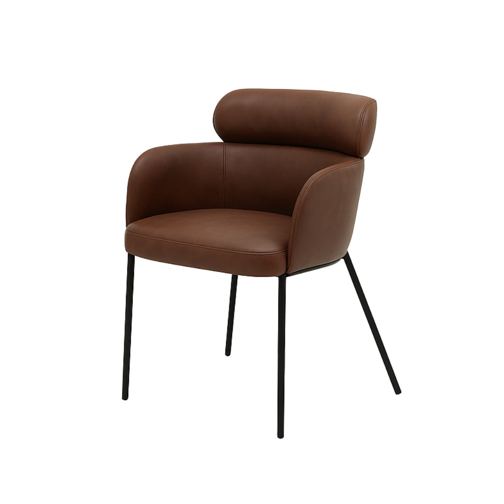 Scaun piele GALBENA | model LENY
